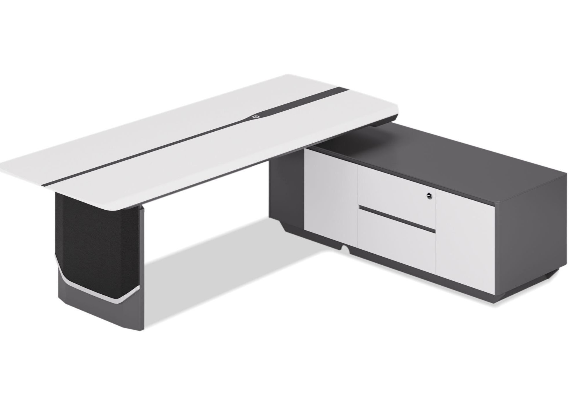 Aero Private Office Desk with Distinctive Style, Refined Design, and Enduring Comfort