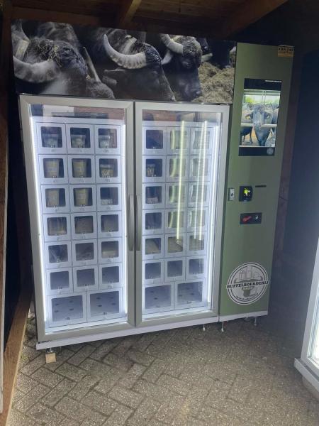 21.5インチタッチスクリーンロッカー自動販売機、金属フレーム、カスタマイズ可能なステッカー付き