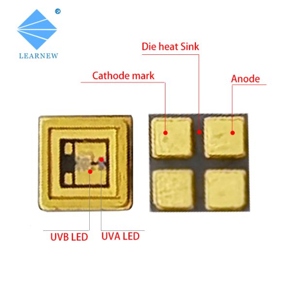 290nm 293nm 295nm UV LED Chips 300nm 305nm 310nm 315nm For Medical Treatment