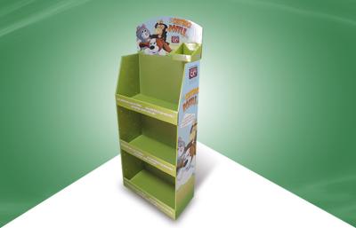 Unidades de exposição eretas livres do cartão do produto do supermercado com a prateleira três