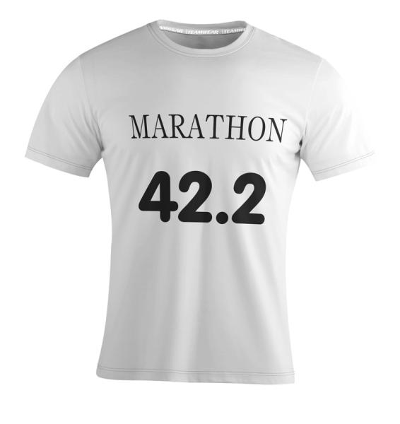 100% Polyester Marathon T Shirt With Customzied Logo And Sponsor Logo