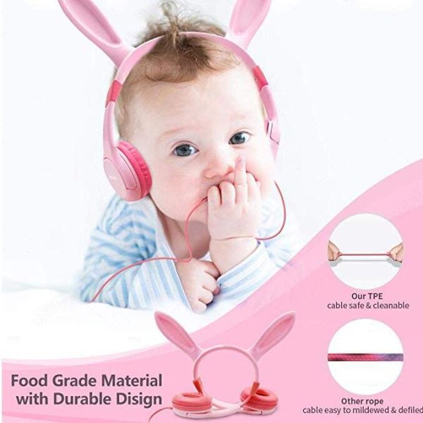 3.5mm аудио Джек связали проволокой наушники предохранения от слуха наушников 85dB (для детей)