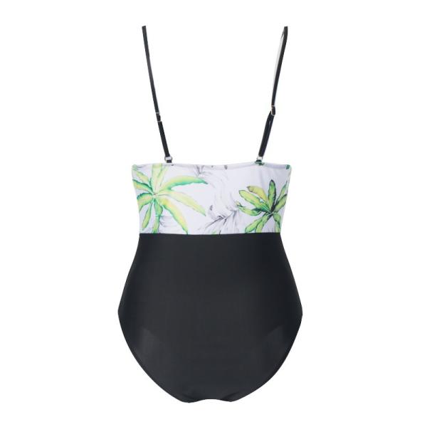Tiered Layer Tie a Knot Front Top With Low waist Bikini swimsuit high cut