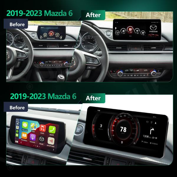 12.3インチAndroid車載ヘッドユニット マツダ6 2019-2023用