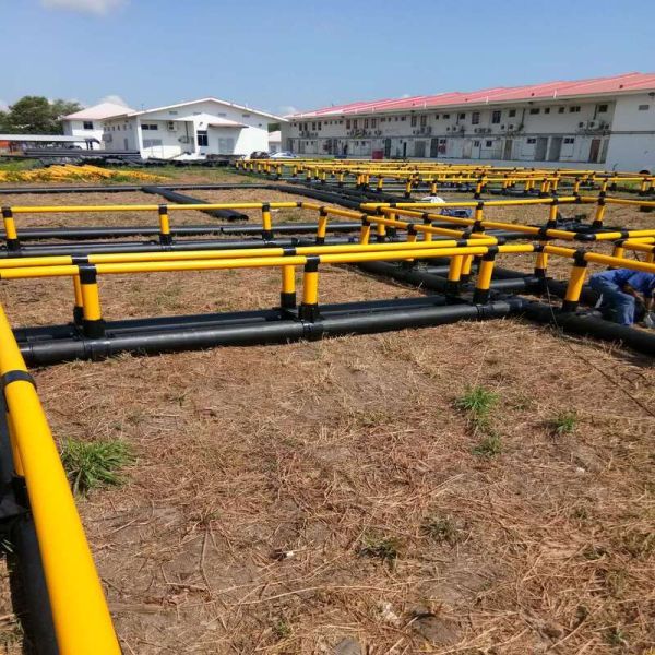 Square Fish Cage HDPE Floating Platform Featuring Corrosion Resistance Wave Resistance And Impact Resistance For Freshwater Aquaculture