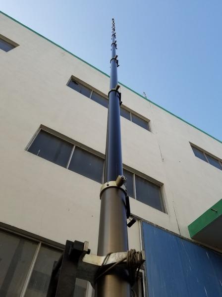 15m tripod stand pneumatic telescopic mast 50kg payloads-NR-3300-15000-50L-2m to 30m mast available