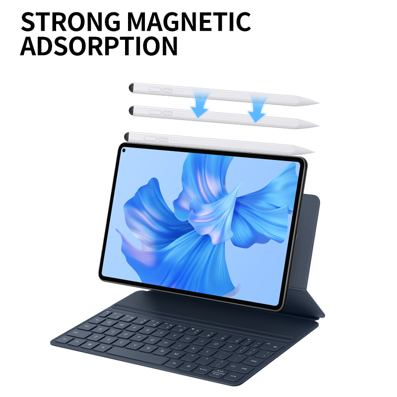 Factory Direct Dual Tip iPad Stylus Active Passive 4D Tilt Pen, Palm Rejection Apple Nib, Type-C Fast Charge Magnetic 