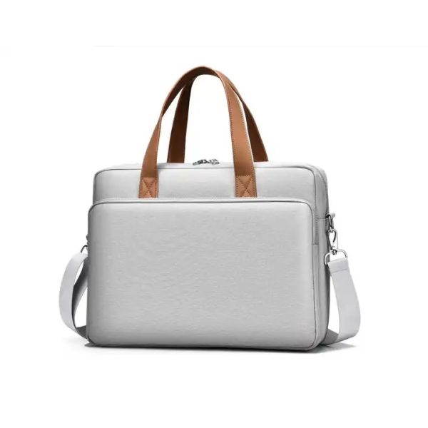 Quilted Polyester Messenger Laptop Bag 14 15.6 16 Inch For Macbook