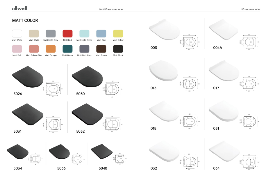 UF cubierta de asiento sanitario cerámica para baño