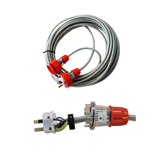 IP66 Waterproof Braided Extension Cable With Industrial Plugs As nzs Plug Power Cord