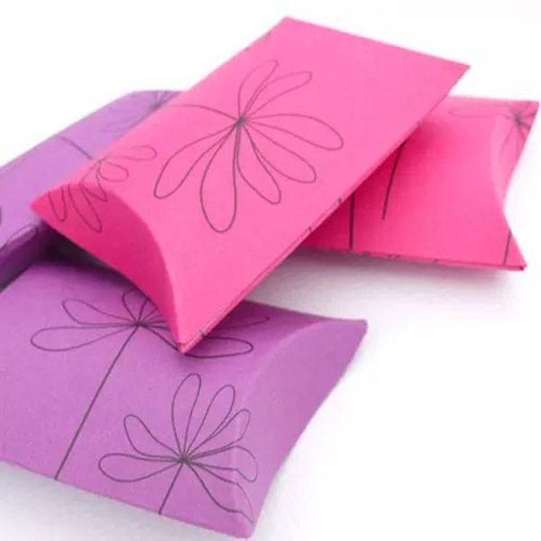 custom pillow gift box Christmas candy packaging pillow box  wedding favor pillow paper box