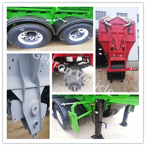 Бренд v Genron - тип автоматический Crawler 3 цапф сбрасывает Semi экспорт трейлера тележки к юго-восточному азиатскому рынку