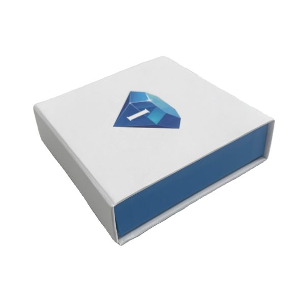 120*120*35mm Customized Paper Magnet Necklace Box and Pouches Ideal of High- Jewelry