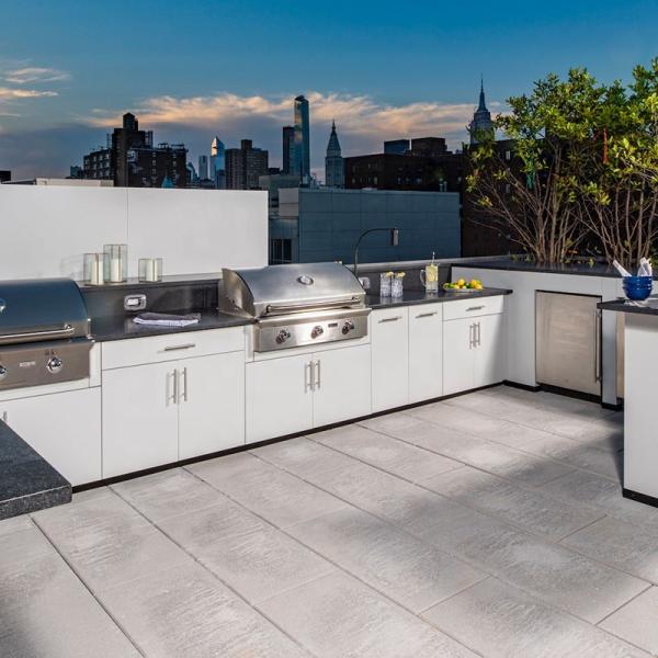 BBQ Grill Metal Outdoor Kitchen Cabinets Minimalist Luxury SS 304