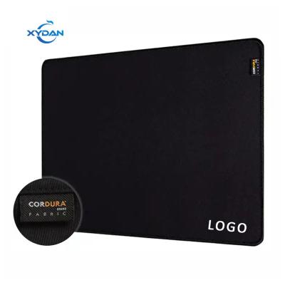 100% Eco-friendly Cordura Fabric Mouse Pad with Woven Label and Waterproof Desk Mat