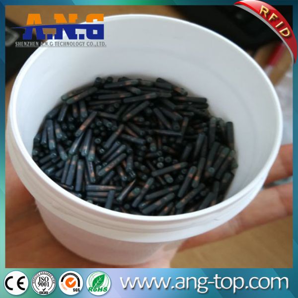 2.12*12mm 134.2KHZ Animal Microchip ID RFID Glass Tag For Pet Track