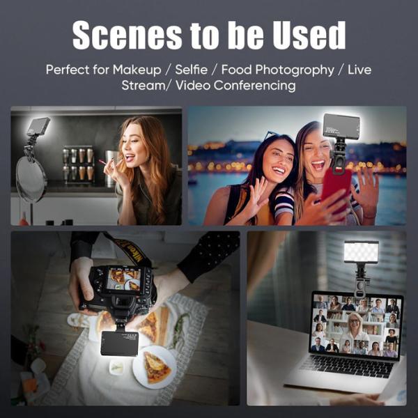 Rechargeable 12w Led Portable Fill Light With Adjustable Angle And Usb Power