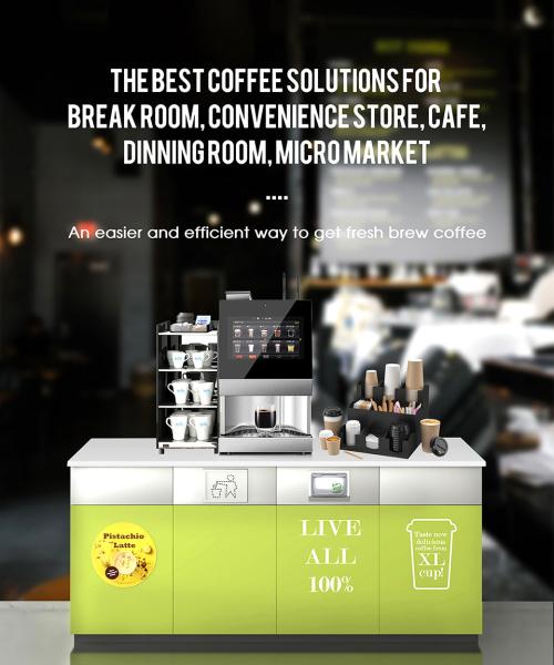 Máquina de venda automática de café comercial de aço inoxidável 2700W