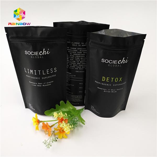 Laminated Mylar Snack Bag Packaging , Aluminum Foil Zipper Bag For Beef  Powder Nut