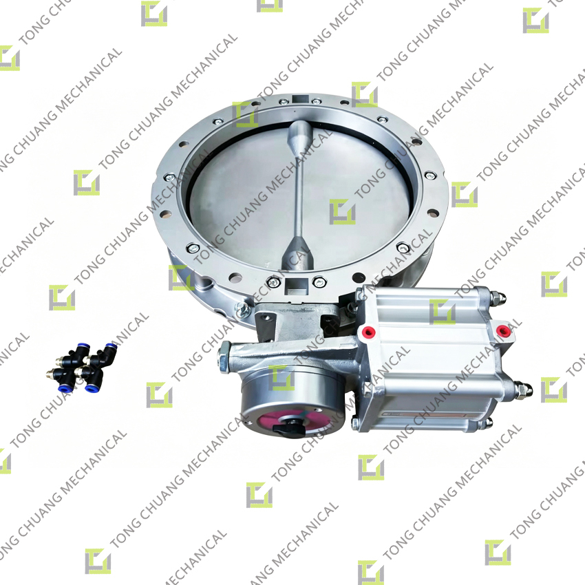 KRIO‑300 (with cylinder) Butterfly Valve Assembly for Concrete Machinery,Concrete Equipment Butterfly Valve Assembly,Complete Butterfly Valve Assembly,Butterfly Valve Assembly with Cylinder