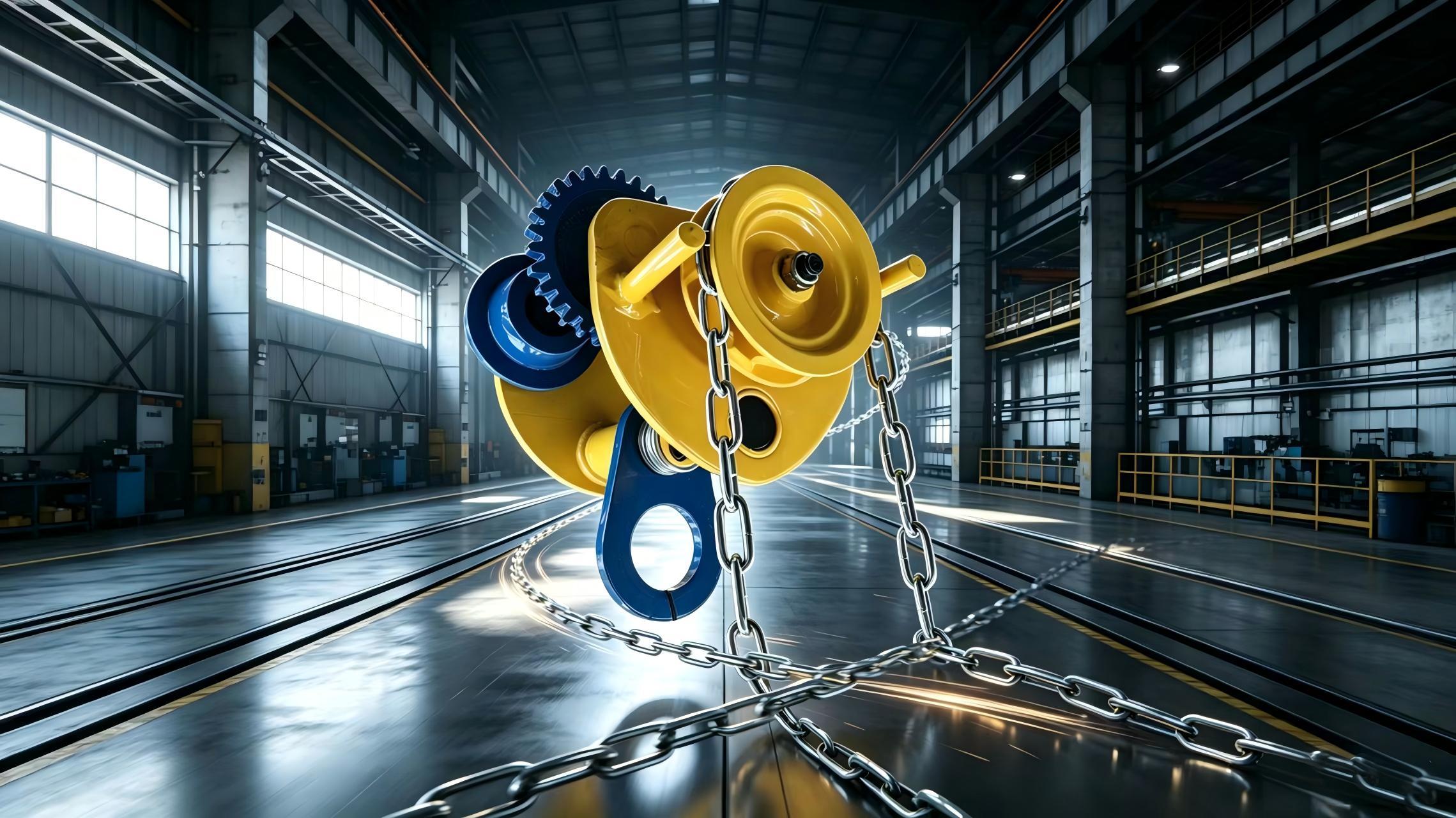 Adjustable Span Monorail Hoist Trolley 0.5T-10T Manual Monorail Trolley With Bearing Wheels
