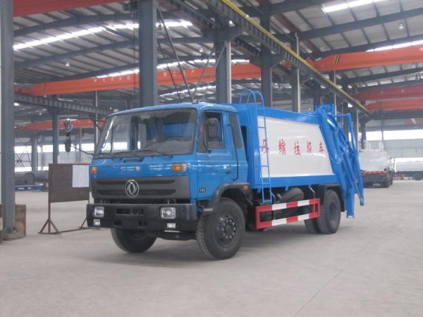 Dongfeng mini hook lift garbage truck, 5ton hydraulic lifter truck for sale