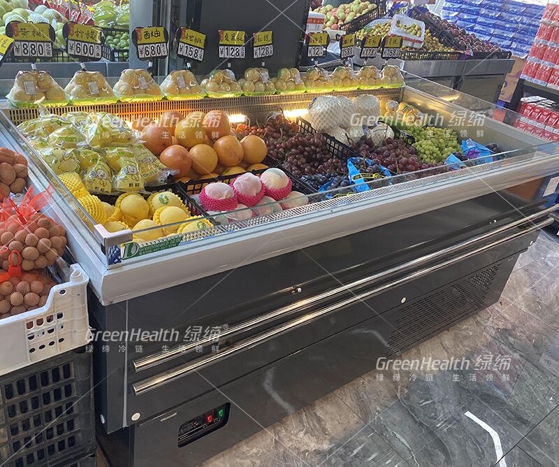Холодильник дисплея мяса замораживателя острова супермаркета плоской верхней части открытого коммерчески с СИД