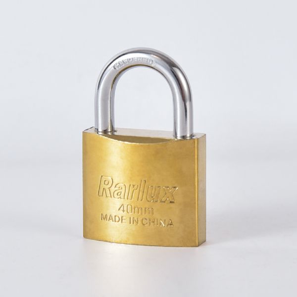 30/40/50/60mm Security Padlock Eco-Friendly High Quality Iron Lock Body Chrome Plated Surface Steel Key