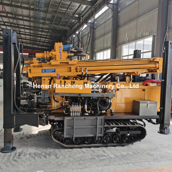 180m Depth Crawler Mounted Drill Rig Machine 55KW  90mm - 300mm Dia