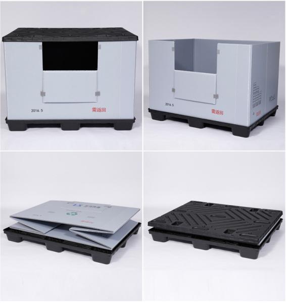 recyclable automotive packaging companies corrugated plastic pp sleeves foldable box with packaging car pallet and lid