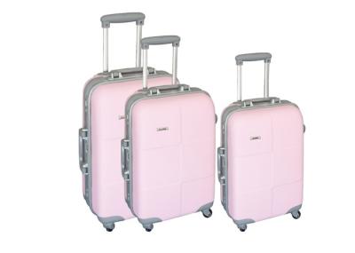 ABS Oxford Cloth Travel Luggage Sets , Iron Trolley Girly Luggage Sets On Wheels