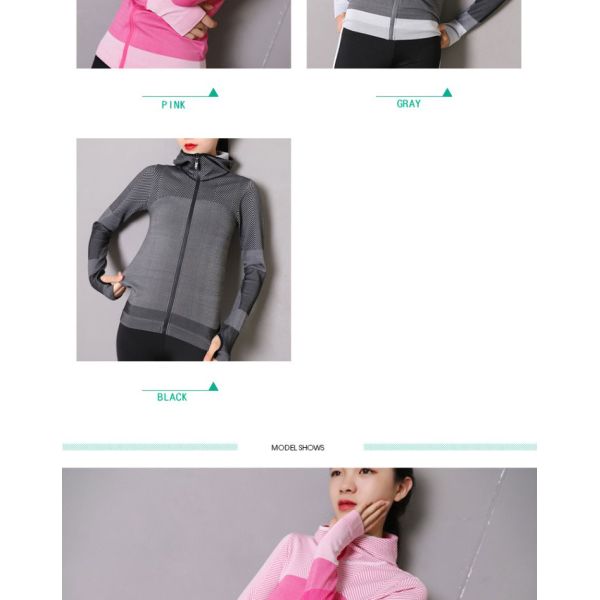 Обслуживание ODM OEM Hoodie застежка-молнии быстрых сухих женщин Richee атлетическое вверх