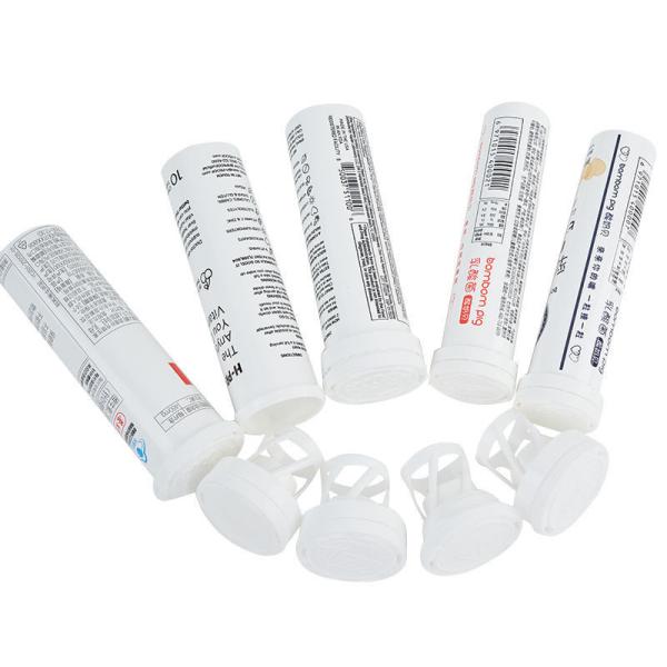 Material PP Vitamina C Plus Efervescente Tablet Bottle Custom Logotipo Tubo de pílula vazio com tampa