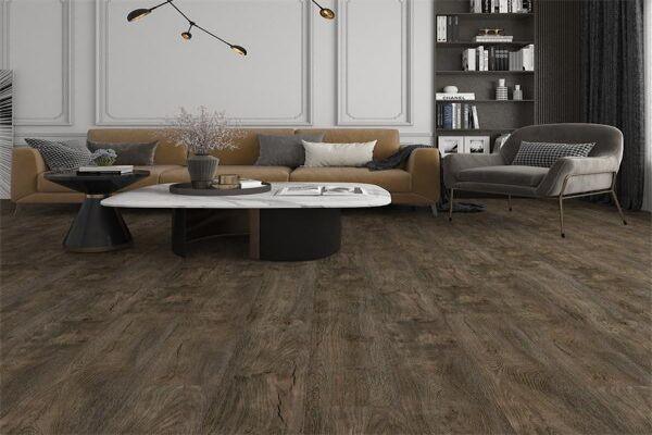 5mm 6mm Spc Click Flooring Waterproof Wood Texture UV Lacquered