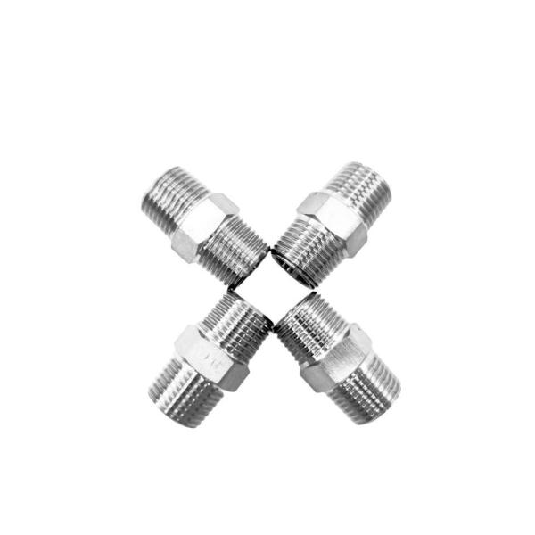 1/2inch G Thread 304 Stainless Steel Hydraulic Nipple for Heavy Duty Applications