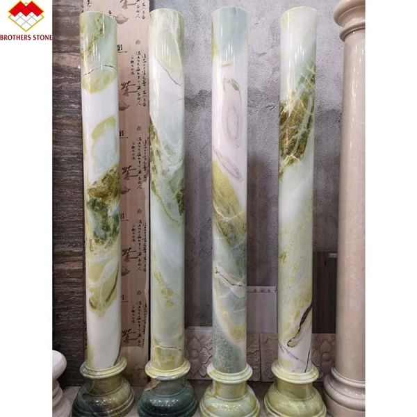 Main Market Russia and Asia Hollow Stone Pillar with Polished Finish
