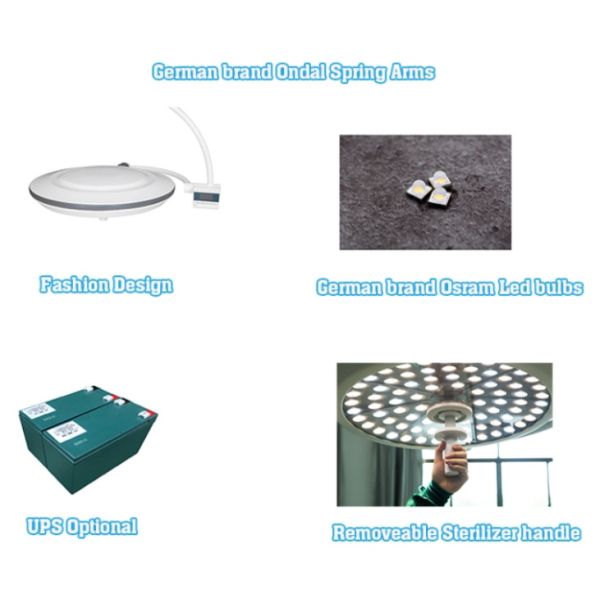 Veterinary Celling Medical Operation Room Theatre Led Ot Shadowless Light Surgical Lamp Good Price Factory