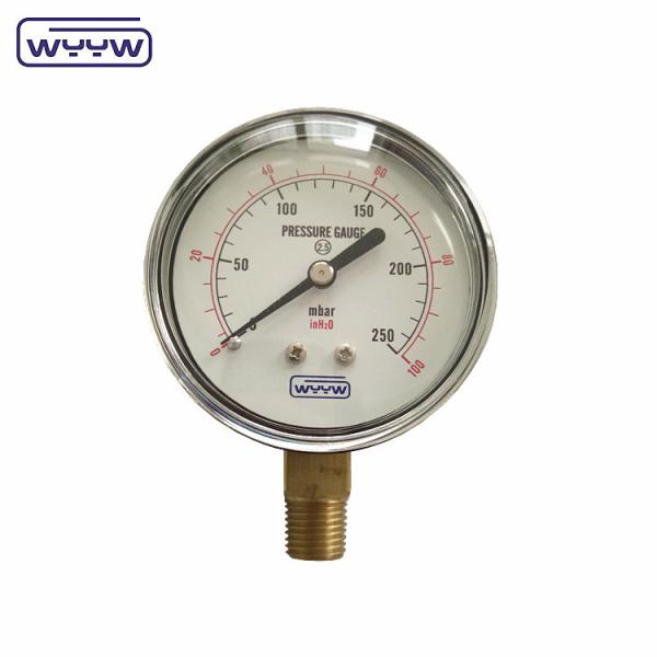 63mm cápsula Bellows mbar durável excelente composto atmosférico Bellows manômetro de pressão