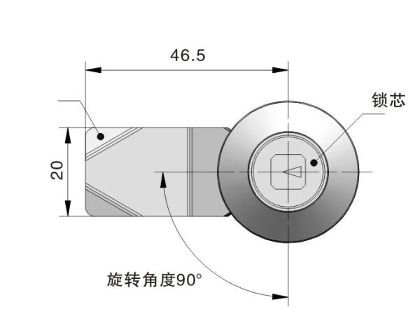 Digital 1/4 Turn Cam Lock Zinc Alloy Housing Black Waterproof