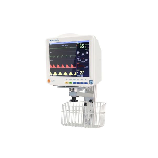 Cheap 38*20*41CM Size 3.24kg Net Weight Patient Monitor ECG Monitor with Moveable Stand for ICU Room