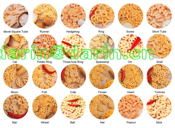 Single screw extruder 3D Snacks Pellet Food Production Line for wheat , rice , corn
