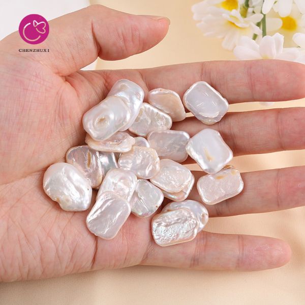 Natural Freshwater Rectangular Block Pentagram Baroque Pearl Loose Beads for Pearl Jewelry Making