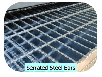 Acero suave 25X5mm barras de rodamiento galvanizadas de rejilla proveedor estándar 6.0 metros