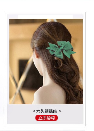 Clip Hair Bow Style Decoration Fancy Grosgrain Ribbon Hair Bows for Girls Hair Ornament