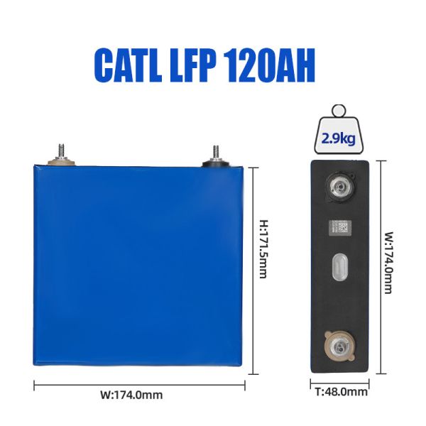 120Ah 3500 Cycles LiFePO4 Battery Cell with Tax Free Shipping to Ukraine