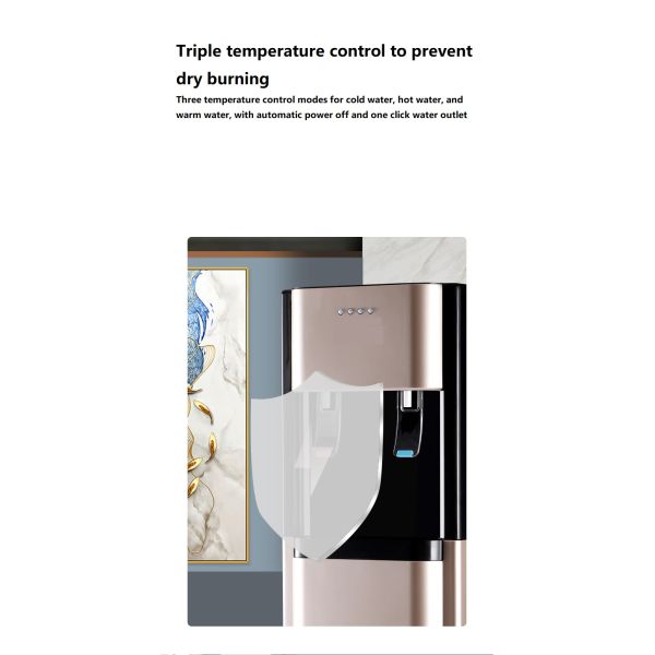 Plastic Housing Standing Automatic Hot and Cold Bottom Loading Bottle Water Dispenser