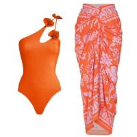 Colourful Summer Padded Swimsuit Set Três Trajes de Banho para Praia e Piscina