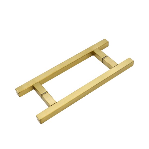 Luxury Brushed Stainless Steel 304 Gold Shower Door Pull Handles 6-14mm Толщина стекла