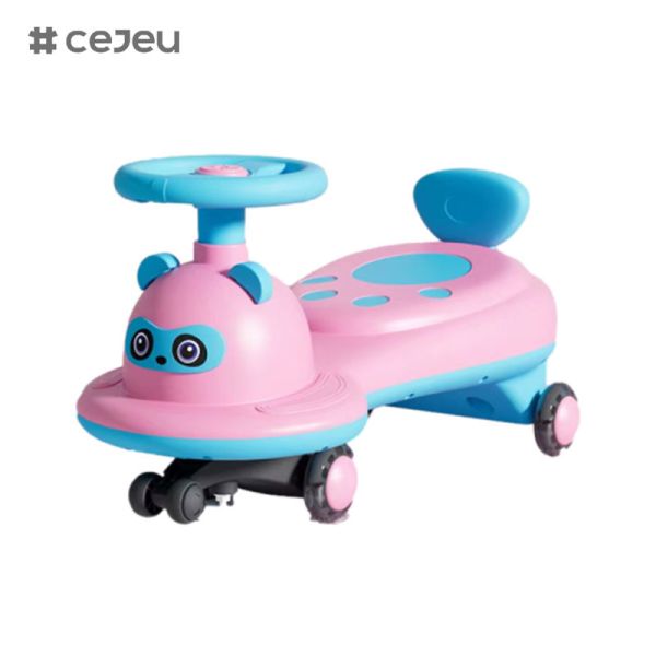 Детская автомашина 2-6 лет детский универсальный йо-автомобиль, форма панды, может сидеть и скользить, безмолвный флеш-колесо анти-rollove