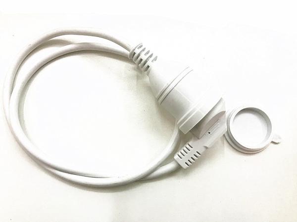 Deluxe 10A exchange to 16A 3pin white extension power cable 0.5m-10m copper power cord extension